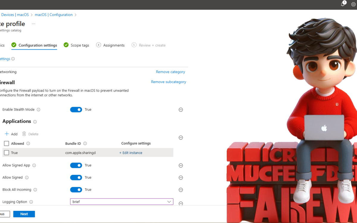 Using macOS Firewall with Intune !